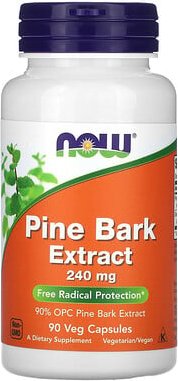 NOW Foods, Pine Bark Extract, Kiefernrindenextrakt, 240 mg, 90 vegetarische Kapseln