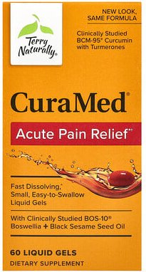 Terry Naturally, CuraMed, akute Schmerzlinderung, 60 flüssige Gele