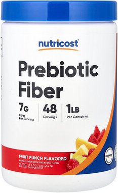 Thumbnail - Nutricost, Prebiotic Fiber, präbiotische Ballaststoffe, Fruchtpunsch, 454 g (16,2 oz.)