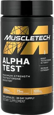 MuscleTech, AlphaTest™, 120 Kapseln