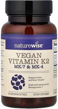 Thumbnail - NatureWise, Vegan Vitamin K2, MK-7 und MK-4, 90 vegetarische Weichkapseln