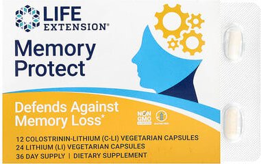 Life Extension, Memory Protect, 36 vegetarische Kapseln