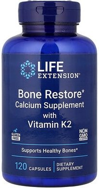Thumbnail - Life Extension, Bone Restore with Vitamin K2, Knochenregeneration mit Vitamin K2, 120 Kapseln