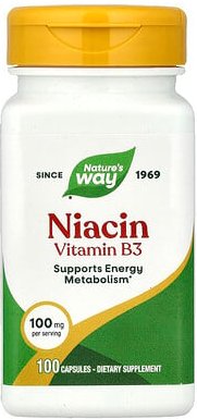 Nature's Way, Niacin, Vitamin B3, 100 mg, 100 Kapseln