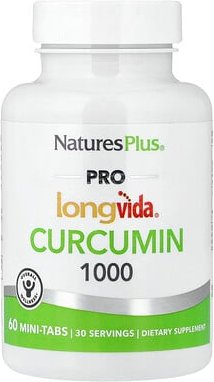 Thumbnail - NaturesPlus, Pro Longvida®, Curcumin 1000, Curcumin 1000, 60 Mini-Tabs (500 mg pro Tablette)