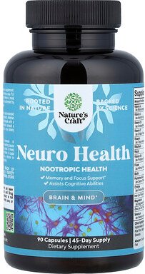 Nature's Craft, Neuro Health, Neurogesundheit, 90 Kapseln