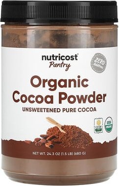 Thumbnail - Nutricost, Speisekammer, Bio-Kakaopulver, ungesüßt, 680 g (24,3 oz.)