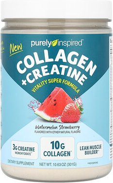 Purely Inspired, Collagen + Creatine, Watermelon Strawberry, 10.63 oz (301 g)