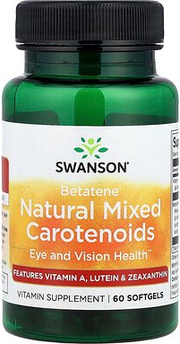 Swanson, Betatene® Natural Mixed Carotenoids, natürliche gemischte Carotinoide, 60 Weichkapseln