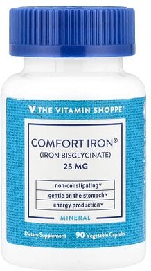 The Vitamin Shoppe, Comfort Iron®, 25 mg, 90 pflanzliche Kapseln