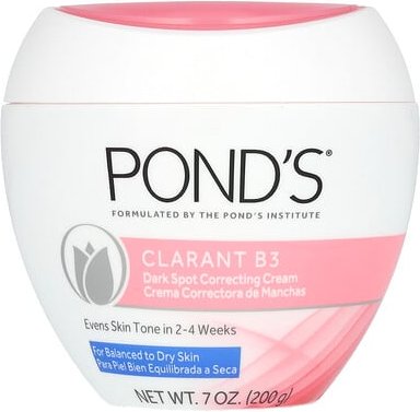 Pond's, Clarant B3 Dark Spot Correcting Cream, Clarant B3 Creme zur Korrektur von dunklen Flecken, 200 g (7 oz.)