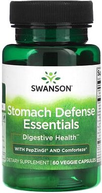 Swanson, Magen-Verteidigungs-Essentials, 60 pflanzliche Kapseln
