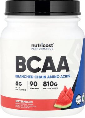 Thumbnail - Nutricost, Performance, BCAA, Wassermelone, 810 g (1,8 lb.)