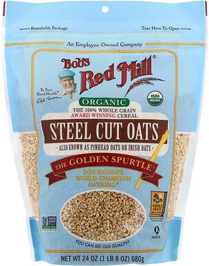 Bob's Red Mill, Steel Cut Oats, stahl geschnittener Hafer, Vollkorn, glutenfrei, 680 g (24 oz.)