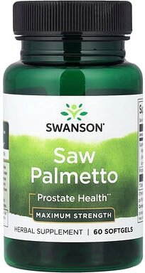 Thumbnail - Swanson, Saw Palmetto, Sägepalmenbeere, maximale Stärke, 60 Weichkapseln