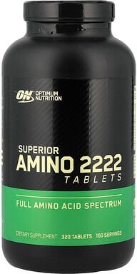 Optimum Nutrition, Superior Amino 2222 Tabletten, 320 Tabletten