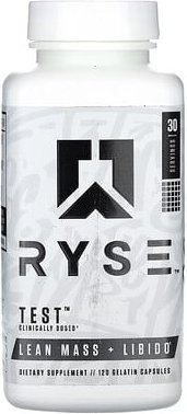 RYSE, Test, Magere Masse + Libido, 120 Gelatinekapseln