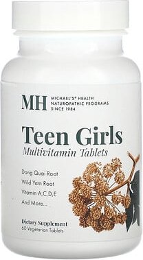 Michael's Health, Teen Girls Multivitamin, 60 vegetarische Tabletten