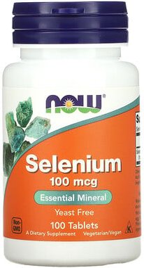 Thumbnail - NOW Foods, Selenium, Selen, 100 mcg, 100 Tabletten