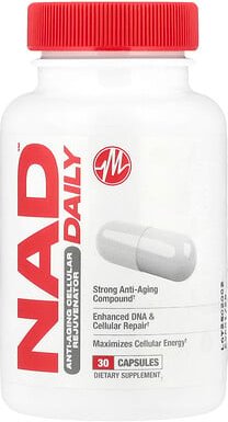 Metabolic Nutrition, NAD DAILY™, zellulärer Anti-Aging-Verjünger, 30 Kapseln