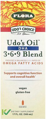 Flora, Udo's Choice, Udo's Oil DHA 3-6-9 Blend, 500 ml (17 fl. oz.)