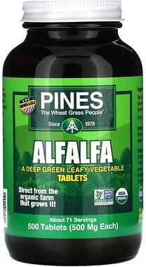 Pines International, Luzerne, 500 mg, 500 Tabletten