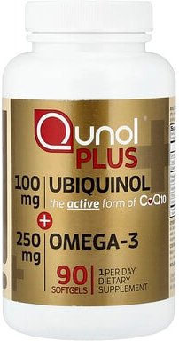 Qunol, Plus Ubichinol + Omega-3, 90 Weichkapseln
