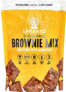 Lakanto, Brownie-Mix, gesüßt mit Mönchsfrucht, zuckerfrei, 275 g (9,7 oz.)