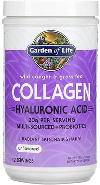 Thumbnail - Garden of Life, Wild Caught & Grass Fed Collagen, Hyaluronic Acid, Kollagen und Hyaluronsäure von wild gefangenem Fisch ...