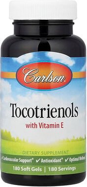 Carlson, Tocotrienol mit natürlichem Vitamin E, 180 Gelatinekapseln