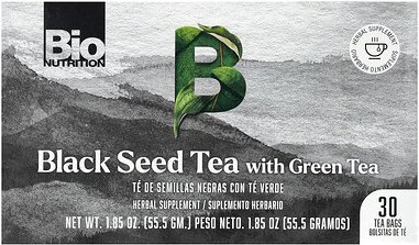 Bio Nutrition, Black Seed Tea with Green Tea, Schwarzkümmeltee mit grünem Tee, 30 Teebeutel, 55,5 g (1,85 oz.)