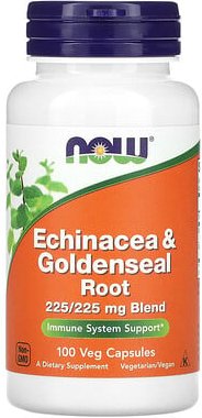 NOW Foods, Echinacea & Yellowseal Root, Echinacea und Gelbwurzel (Wurzel), 100 pflanzliche Kapseln