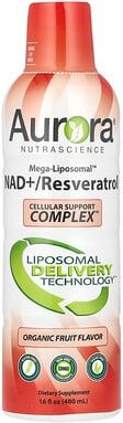 Aurora Nutrascience, Mega-Liposomal™ NAD+, Resveratrol, Bio-Früchte, 480 ml (16 fl. oz.)