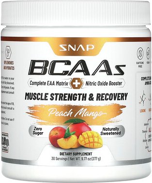 Snap Supplements, BCAAs, Pfirsich und Mango, 277 g (9,77 oz.)