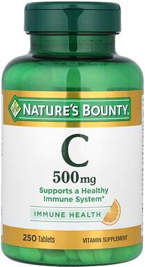 Nature's Bounty, Vitamin C, 500 mg, 250 Tabletten