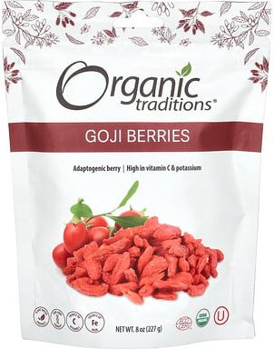 Organic Traditions, Goji-Beeren, 227 g (8 oz.)