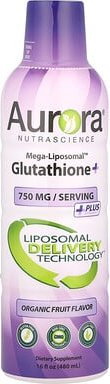 Aurora Nutrascience, Mega-Liposomal™ Glutathione+, Plus Vitamin C, liposomales Glutathion mit Vitamin C, Bio-Früchte, 75...