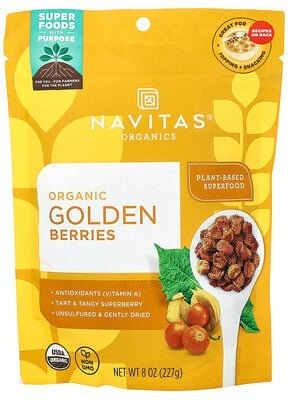 Navitas Organics, Biologisch, Goldbeeren, 8 oz (227 g)