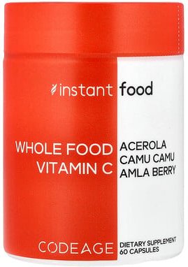 Thumbnail - Codeage, Whole Food Vitamin C, Vollwert-Vitamin C, 60 Kapseln
