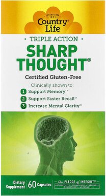 Country Life, Sharp Thought®, Dreifachwirkung, 60 Kapseln