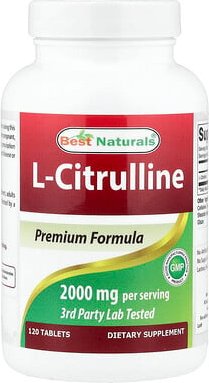 Best Naturals, L-Citrulline, L-Citrullin, 120 Tabletten (1.000 mg pro Tablette)
