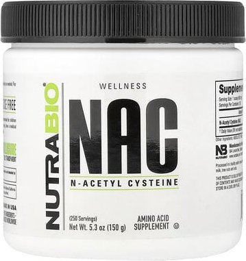 NutraBio, NAC, 150 g (5,3 oz.)
