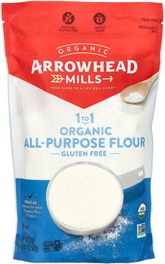 Thumbnail - Arrowhead Mills, 1 To 1 Organic All-Purpose Flour, 1-zu-1-Bio-Allzweckmehl, glutenfrei, 567 g (20 oz.)