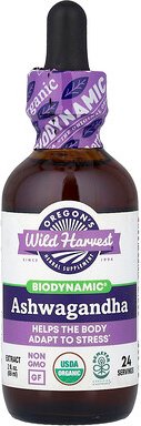Oregon's Wild Harvest, Biodynamic®, Ashwagandha-Extrakt, 59 ml (2 fl. oz.)