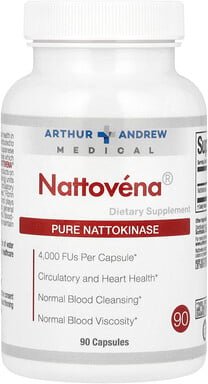 Arthur Andrew Medical, Nattovena®, Pure Nattokinase, reine Nattokinase, 4.000 FU, 90 Kapseln