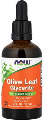 NOW Foods, Olive Leaf Glycerite, Olivenblattglycerit, alkoholfrei, 59 ml (2 fl. oz.)