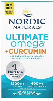 Thumbnail - Nordic Naturals, Ultimatives Omega + Curcumin, 60 Weichkapseln