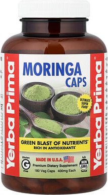 Yerba Prima, Moringa Caps, Moringa, 180 vegetarische Kapseln