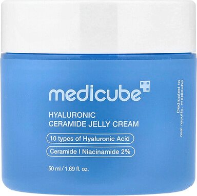 Medicube, Hyaluronic Ceramide Jelly Cream, Hyaluron-Ceramid-Gelee-Creme, 50 ml (1,69 fl. oz.)
