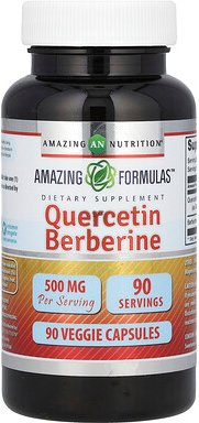 Amazing Nutrition, Quercetin Berberin, 500 mg, 90 pflanzliche Kapseln